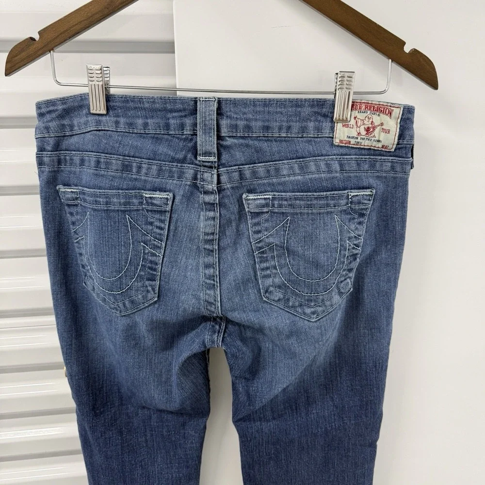 True‎ Religion Jeans 31x32 Blue Straight Bootcut USA Made Y2K Denim